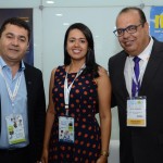 Alex Brito e Taisa Cancela, do Sebrae, e Júlio Oliveira, da Secretária de Turismo de Itacaré