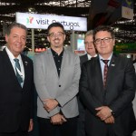 Alexandre Sampaio, da FBHA, Sérgio Sá Leitão, ministro da Cultura, Edmar Bull, da Copastur, Vinicius Lummertz, ministro do Turismo, e Paulo Soumucci, da Abrasel