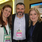 Andrea Revoredo, do RioCVB, Jair Pasquini, da Meeting Turismo, e Carmen Ponte, da Tourmed