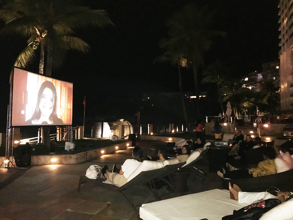 Cinema ao ar Livre no Marriott
