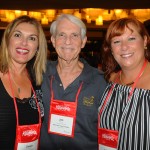 Claudia Cianfero e Jack Wert, de Naples, e Sabine Chilton, de Florida Keys & Key West