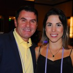 Claudio Dasilva, da BrazilTM, e Marcela Miranda, da Azul Magazine