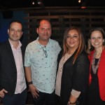 Daniel Rocha, Ney Neves e Flavia Fernandes, da AMResorts, com Rosy Domínguez, do Dreams Riviera Cancun