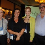 Drausio Tabuso e Neide Chitto, da D Tabuso Turismo, Iolanda Klaic, da Dial Tour, e José Barbosa, da United Tours