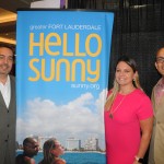 Fernando Harb, Caitlan Etchevers e Gabriel Martinez, de Fort Lauderdale CVB