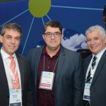 Fernando Santos, presidente da Aviesp, Marcus Luscas, da Vencestur e Marcelo Matera, da ABC Turismo