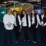 Geraldo Rocha, presidente, Angela Fortini, Marisa Dantas, Jessica Correa e Willian Siqueira, da Abav Nacional