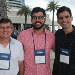 Jovair Silva e Lucas Queiros, da Dot Travel, e Geraldo Chagas, da Rhema Prime Viagens