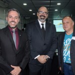 Leandro Marcel Garcia, presidente do Fornatur, Sergio Gouvêa, da Promo, e Paulo Renato Fonseca, secretário de Estado do Turismo do Espírito Santo