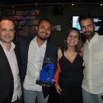 Leandro Sant’Anna e Henrico Carlo, da Cheers Travel, receberam o prêmio de primeiro lugar na categoria Destination Wedding