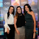 Luciana Carvalho, da Cia Maritima, Sabrina Moretti, da R11, e Patricia Leone, da Top Travel