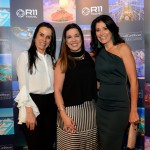 Luciana Carvalho, da Cia Maritima, Sabrina Moretti, da R11, e Patricia Leone, da Top Travel