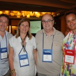 Marcelo Barone, da Stella Barros, Ivete e Gil Miranda, da Magic Way Tours, e Marianna Silva, da Personal RGE Tours
