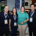 Marcio Almeida e Juliana Simões, da CVC Corp, Adriana Borges, do Vila Gale, Eduy de Azevedo, do Infinity Blue