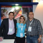 Marcio, Juliana Tamae e Renato Lima, da E-htl Viagens