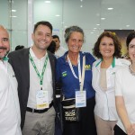 Mari Masgrau, do M&E, com Murilo Cassino, Diego Lopes, Rose Belli e Camila Souza, da Alitalia