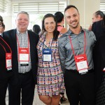 Miriam Silva, Eduardo Bittencourt e Rafael Guimarães, da CH Travel, Giovana Paulineli, da Orinter Tour, e Rafaella Brown, do Visit Florida