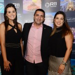 Nathalie Freitas e Sabrina Moretti, da R11, e Fabio Rosa, da Latam Travel