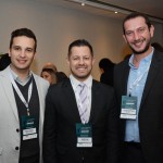 Odirley Siviero e Ricardo Dias, do Hotéis Mabu & Resorts, e Eduardo Matteucci, da BHG Hotéis