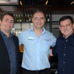 Ricardo Bezerra, da Azul Viagens, Mauricio Alexandre, do SeaWorld, e Rogerio Mari, da Birazom