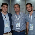 Rodrigo Sienra, da Delta, Helvecio Garofalo, da Abav Nacional, e Marcelo Garofalo, da Confiança Consolidadora
