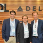 Rodrigo Sienra, gerente Regional de Vendas da Delta, Rogério Guerra, diretor Comercial da Gol e Jean Marc Pouchol, diretor Geral da Air-France KLM no Brasil