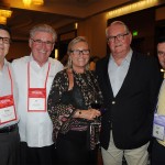 Rodrigo Trujillo, do Discover Palm Beaches, Ian Black, do Brazilian Court Hotel, Rosa Masgrau e Roy Taylor, do M&E, e Claudio DaSilva, do BrazilTM