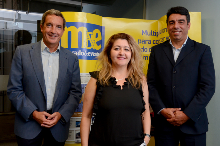 José Ignácio, diretor comercial da Globalia para as Américas, Marlene de Sousa, gerente Regional Brasil e Pablo Rodrigo Vilhena dos Reis Gabriel novo executivo de contas da Globalia