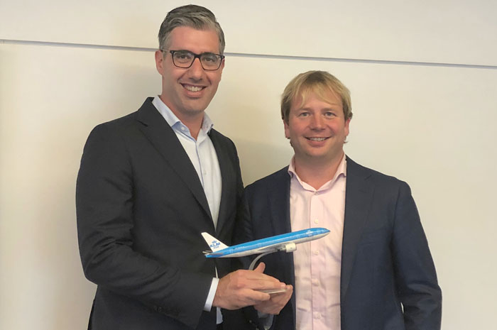 Seth van Straten, diretor Comercial América do Sul e Pim Neijenhuizen, gerente de Desenvolvimento de Costumer Care da Air France-KLM