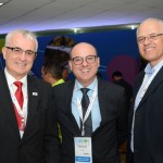 Tarcísio Gargioni, da Avianca, Fabio Mader. da CVC e Altamiro Medici, da South Africa Airways