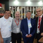 Vanderlei Folgueral, da LTS, Marcelo Figueiredo, da Avianca, Ricardo Paci, da Tyller, e Tarcísio Gargioni, da Avianca