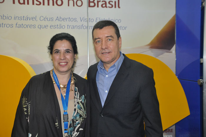 Vanina Gaccioni e Ivan Blanco, da Aerolíneas Argentinas