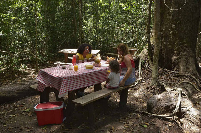 Serviços de apoio ao turista incluirão lanchonete, loja de conveniência e transporte dentro do Parque Nacional Pau Brasil (BA). Foto: Acervo ICMBio