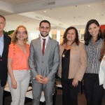 Alisson Andrade, da Embratur, com Cid Gomes, Sonia Chami, Marcia Pessoa, Patricia Masche e Andrea Revoredo, do RioCVB