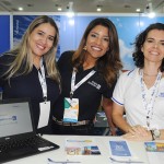 Alzira Ribeiro, Isadora Simoes e Nara Abreu, da Copa Airlines