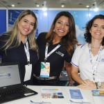 Alzira Ribeiro, Isadora Simoes e Nara Abreu, da Copa Airlines