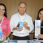 Amanda Salazar, de TurisAngra, Erly de Jesus, da Setur-RJ, e Caliedna Dutra, do Búzios CVB