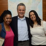 Ana Gamos, da Aero Plus, Carlos Capistrano, da RXT Travel, e Elenilde Rodrigues, da Nova Operadora