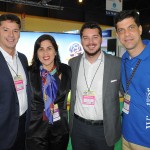 David Prono, da DTP Travel, Lara Siqueira, Juaquin Prono, da DTP Travel, e Ivan Bonfim, do Windsor