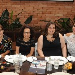 Eliana Silva, da Eliana Viagens, Rosane Balassiano e Erika Freitas, da Total Cruzeiros, e Mel Soares, da CVC