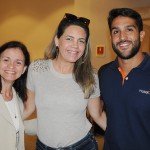Eliana Siqueira, agente autônoma, Sandra Prates, da Tornos, e Bruno Lamori, do Hoteldo Eliana Siqueira, agente autônoma, Sandra Prates, da Tornos, e Bruno Lamori, do Hoteldo