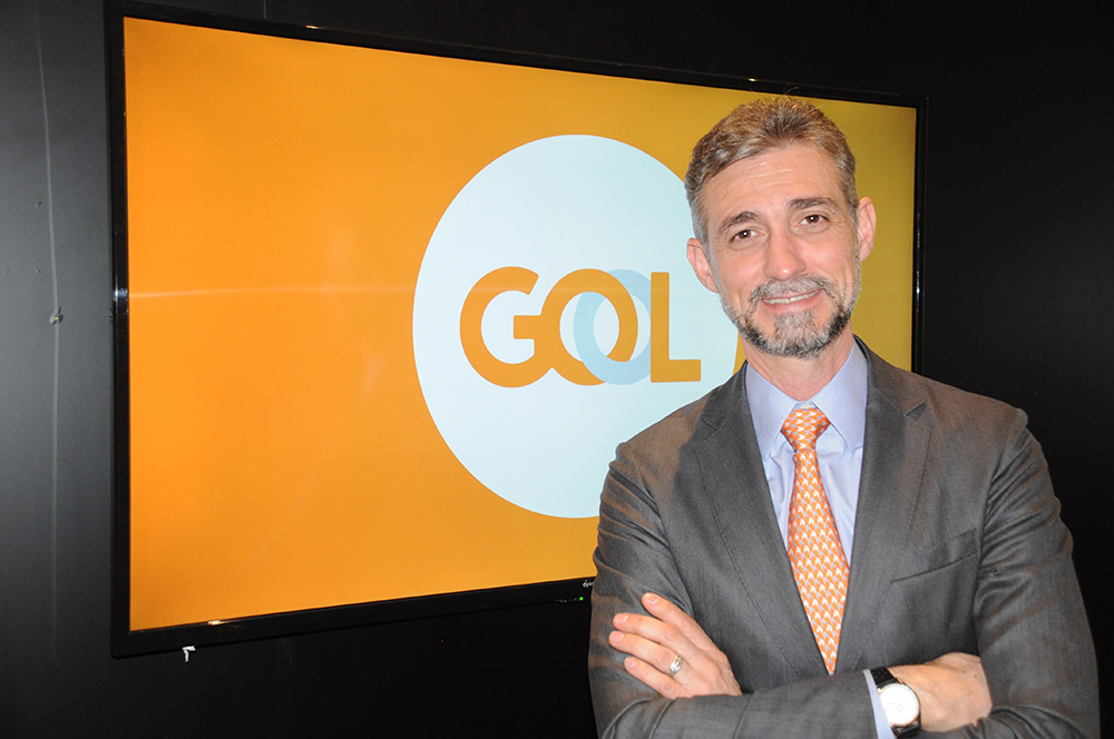 Gol deixa Aeroparque e passa a operar no Ezeiza a partir de abril de 2019 1 Giancarlo Alcalai, gerente executivo de Mercado Internacionais da Gol, participa da FIT 2018
