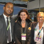 Girum Abebe, da Ethiopian Airlines, Tatiana Korman, da Secretaria de Turismo de Curitiba, e Rosa Masgrau, do M&E