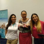 Jéssica Arruda, analista de e-commerce, e Alessandra Navega, gerente de contas, da Iberostar; e Lidiana Palácios, chefe comercial do Hotel Guarani, Assunção (Paraguai)