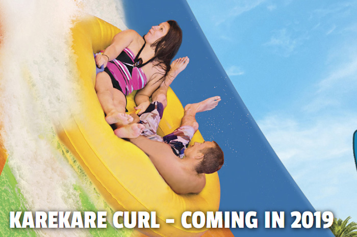 Anuncio no Site do Aquatica Orlando da Karekare, nova atração do Aquática Orlando