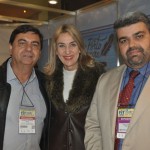 Liberato Pinto, da Neltur, Luiana Leite, da WTA-LA, e Richard Alves, secretário de Turismo de Porto Seguro