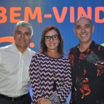 Luiz Alexandre Garcia e Eliane Garcia, respectivamente presidente e vice-presidente de Gente da Algar, com Heber Garrido, da Aviva