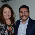 Magda Nassar, presidente da Braztoa, e Márcio Tenório, prefeito de Ilhabela Magda Nassar, presidente da Braztoa, e Márcio Tenório, prefeito de Ilhabela