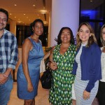 Manoel Neto, Maria de Lourdes e Marlene Fonseca, da prefeitura de Salvador, com Caissa Moura e Luciana Paraguassu, do Conect Smart Hotel