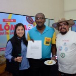 Maria Catalina Garcia, da ProColombia, Olante Deodoro, da Cores Vivas, e o chef colombiano Jair Abril